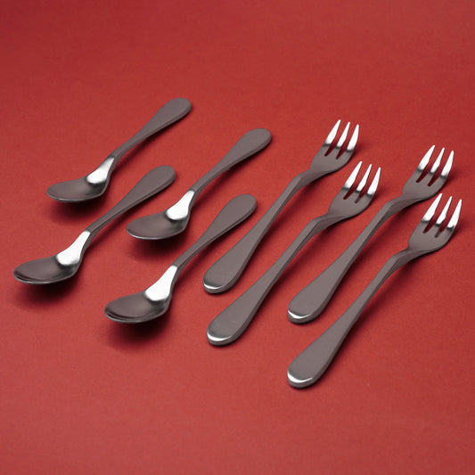 8 Piece Miniature Fork & Spoon Set