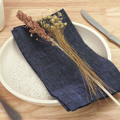 Chambray Linen Napkins (4 Pack)